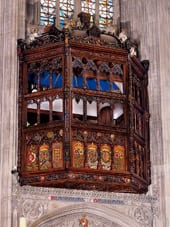 The oriel window built for Katherine of Aragon